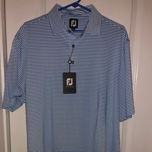 Footjoy Blue Strip Golf Polo